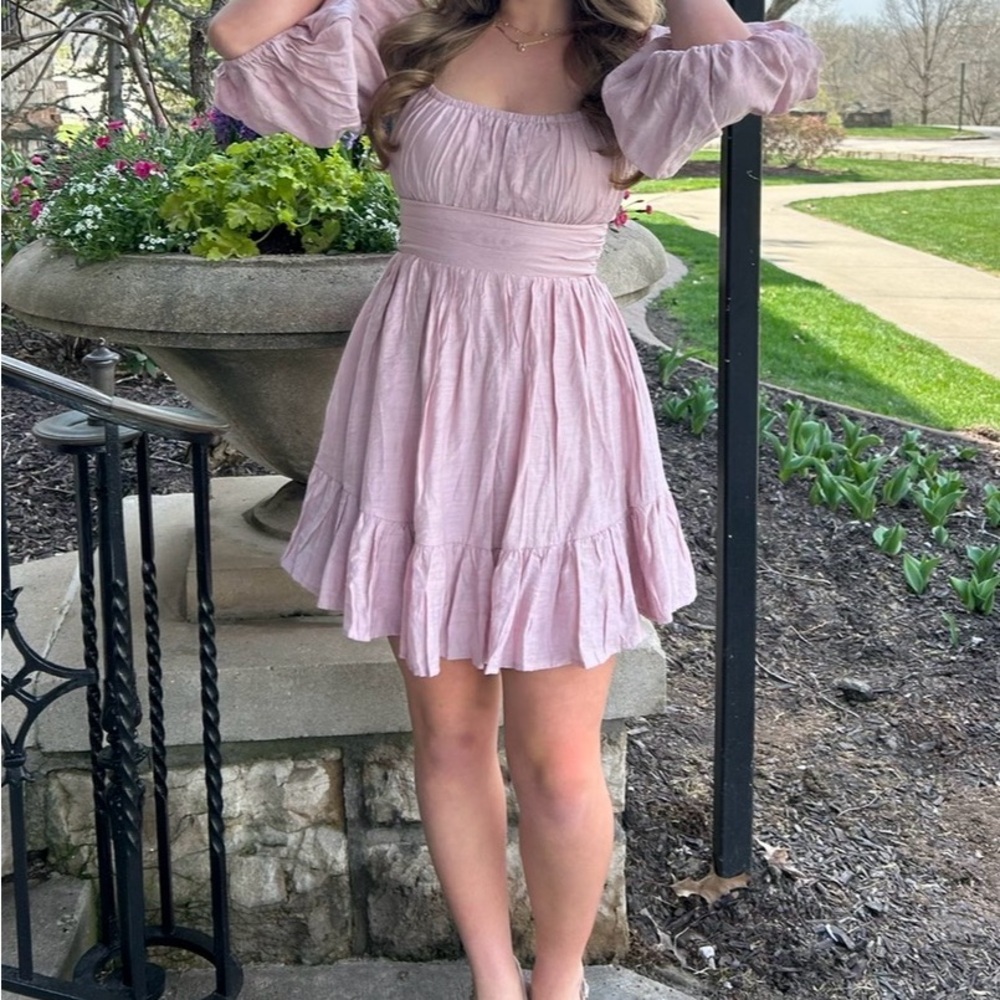 Angel Blush Pink Mini Dress